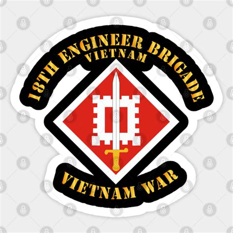 18th Engineer Brigade Vietnam Vietnam War Retiree Sticker