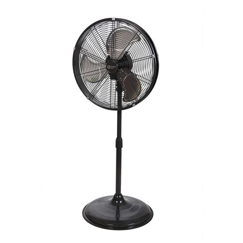 Commercial Electric Adjustable Height In Shroud Oscillating Pedestal Fan Sfsd Biw The
