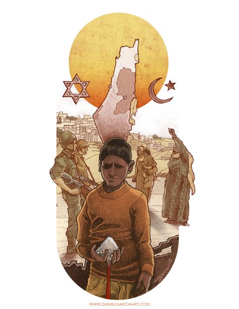 Daniel Garcia Art Illustration Israel Palestine Gaza West Bank First