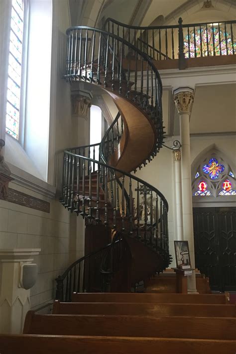 The Construction Of These Stairs In The Loretto Chapel Of Santa Fe Was