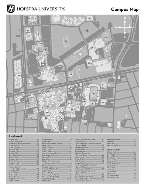 Hofstra University Campus Map Map Of Alaska