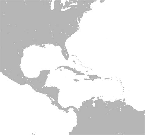 Printable Blank Map Of Caribbean Islands