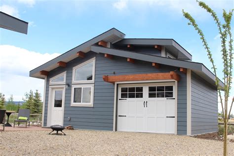 Modern Cottages And Small Imprint Homes Modern Garage Calgary By