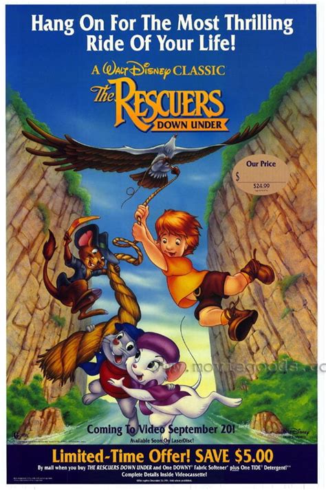 The Rescuers Down Under Poster 27x40 1990 Style B