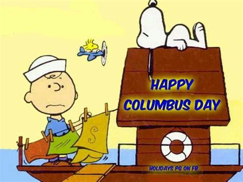 Columbus Day Snoopy Style Snoopy Snoopy Love Happy Columbus Day