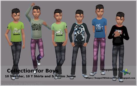 Hoppel785`s Kreationen Sims 4 Collection For Boys By Hoppel785