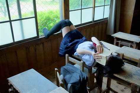 Hd Wallpaper Japanese Women Sailor Uniform Thigh Highs Zettai