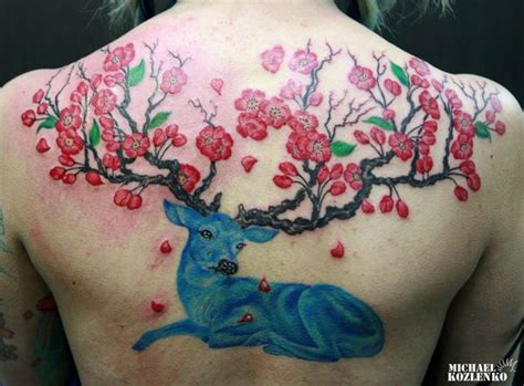 80 Inspiring Deer Tattoo Designs Art And Design Deer Tattoo Cherry
