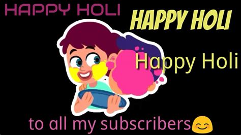 Happy Holi 🤗 Youtube