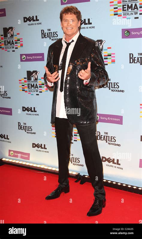 David Hasselhoff The 2009 Mtv European Music Awards Emas At The O2