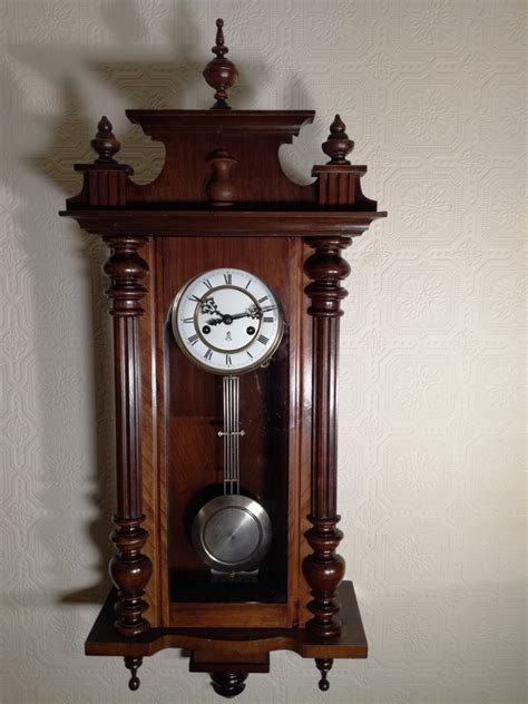 Small Gustav Becker Wall Clock 462370 Sellingantiques