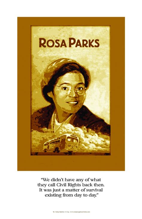 African American Historical Posters Rosa Parks 1105