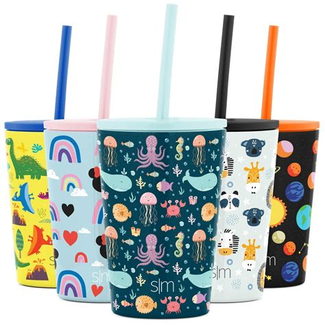 Simple Modern Kids Cup 12oz Classic Tumbler With Lid And Silicone Straw