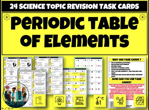 Cre8tive Resources Periodic Table Science Task Cards