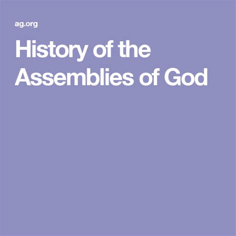 History Of The Assemblies Of God Assemblies Of God Basque History