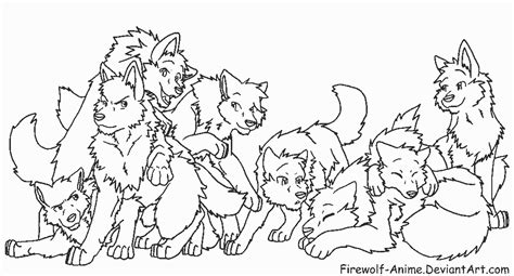 37 Nice Collection Wolf Pack Coloring Pages Realistic Wolves Drawing