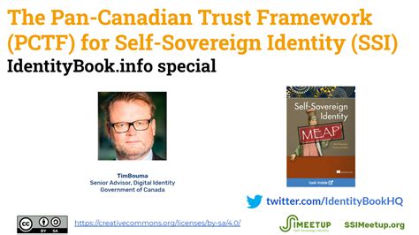 The Pan Canadian Trust Framework Pctf For Ssi Tim Bouma Webinar