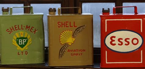 Vintage Petrol Oil Canstins Oils Petrol Vintage