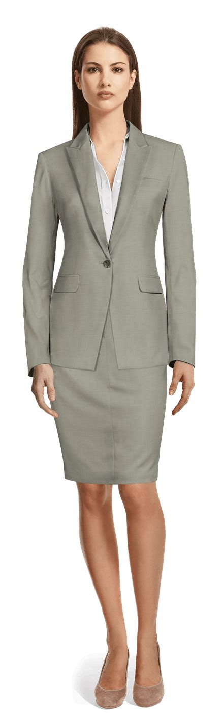 grey skirt suits sumissura