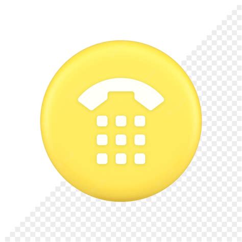 Premium Psd Phone Call Button Application Handset Mobile Contact