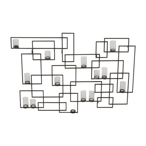 63 Off Crate And Barrel Crate And Barrel Circuit Metal Wall Candle