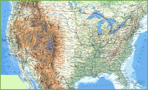 Large Detailed Map Of Usa With Cities And Towns