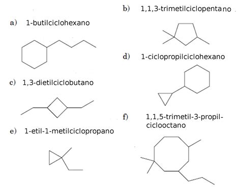Lenguaje Químico Inorgánico Y Orgánico Nomenclatura Iupac Para Cicloalcanos