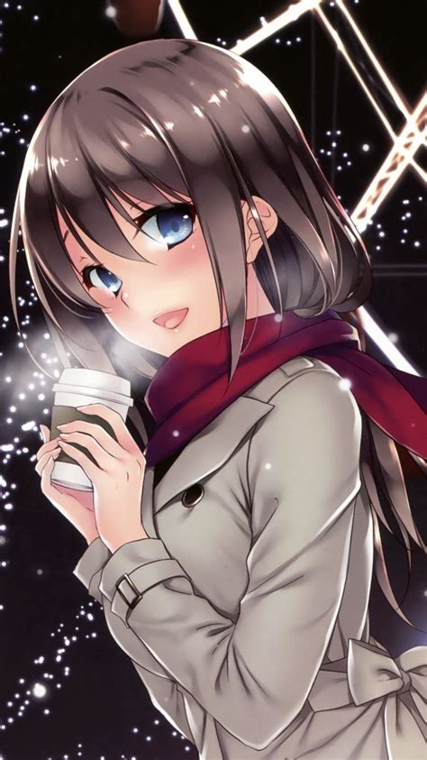 Anime Character Drinking Coffee Wallpapers Wallpaper Cave