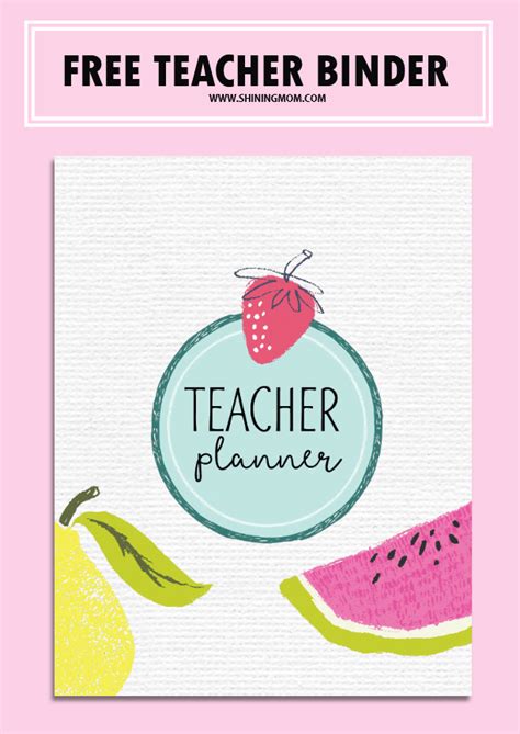 Free Teacher Binder Printables Over 25 Pretty Planning Templates