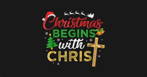 Merry Christmas Shirt Christmas Begins With Christ - Merry Christmas Christmas Begins - Hoodie ...