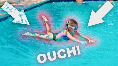 😫 Painful Belly Flop Pool Splash Youtube