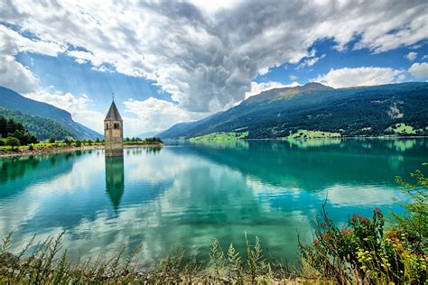 Lake Resia Italys Submerged Church Tower Unusual Places