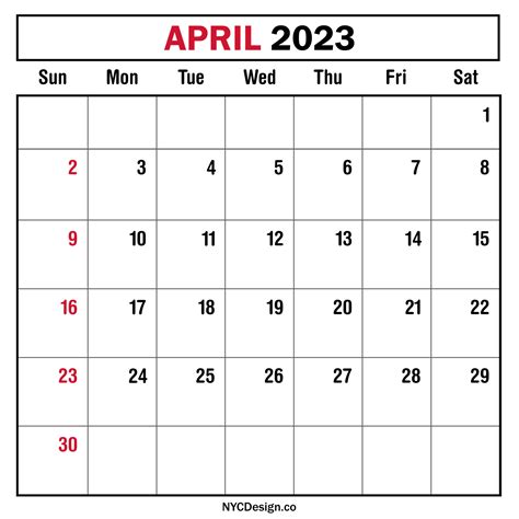 April 2023 Monthly Calendar With Us Holidays Planner Printable Free