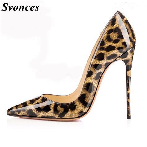 Svonces So Nice Kate Leopard Pumps Sexy Women High Heels Party Shoes
