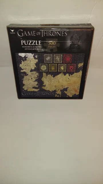 New Game Of Thrones Map Of Westeros 500 Piece Jigsaw Puzzle New