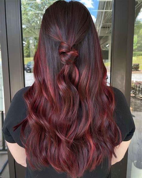 Cherry Coke Hue With Highlights Cherry Coke Red Hair Color Wine Hair