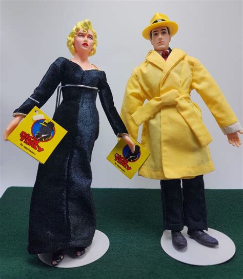 Dick Tracy Breathless Mahoney And Madonna Dolls Set Stand W Tags