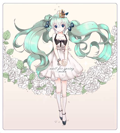 Safebooru 1girl Bracelet Character Name Dress Floating Hair Flower