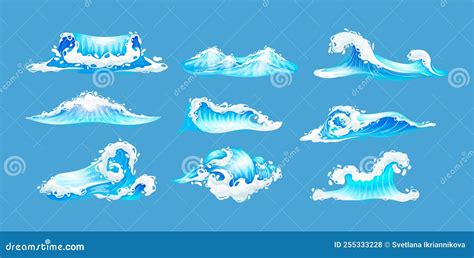 Sea Ocean Wave Set Blue Water Ocean Waves Marine Surf Wave Ripples