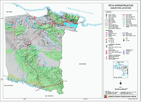 Peta Kota Peta Kabupaten Jayapura