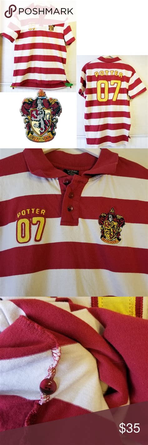 Harry Potter Wb London Gryffindor Polo Shirt Warner Bros Studio