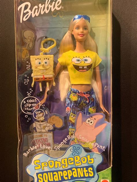 Vintage Barbie Loves Spongebob Squarepants Never Been Etsy
