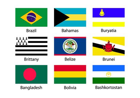 Assorted Flag Icons Collection 160926 Vector Art At Vecteezy