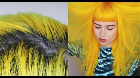 Retouching My Roots And Dying My Hair Yellow W Arctic Fox Youtube