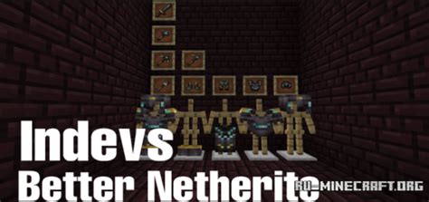 Скачать Indevs Better Netherite для Minecraft Pe 116