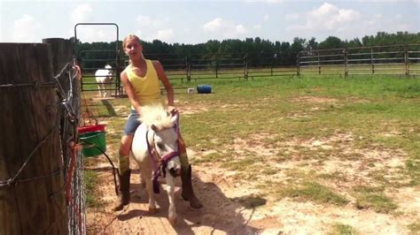 My Daughter Jumping On Her Miniature Horse Youtube