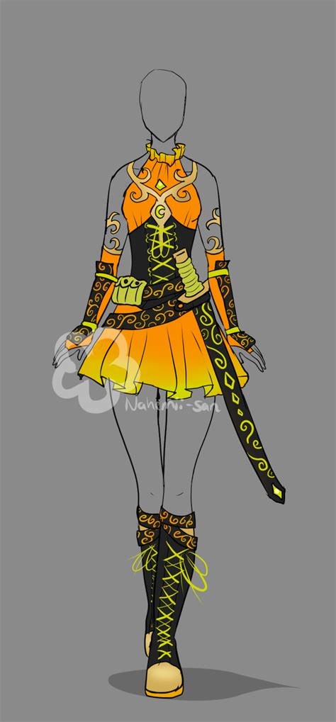 Fantasy Outfit 5 Auction Open Fantasy Clothing Fashion Drawing