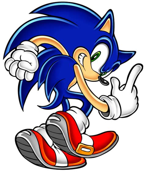 Sonicthehedgehog From The Official Artwork Set For Sonicadventure On