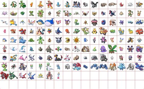 Hoenn Pokemon Sprites From Pokemon Bw Pokémon Photo 38826832 Fanpop