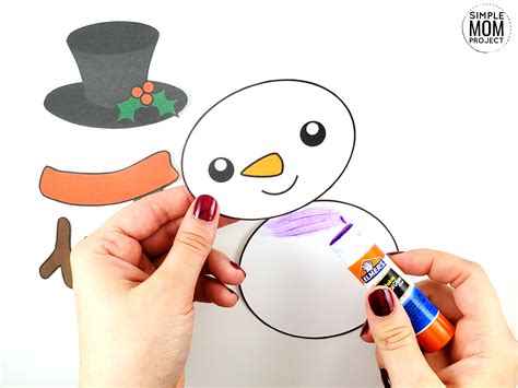 Printable Snowman Craft With Free Template Snowman Crafts Snowman